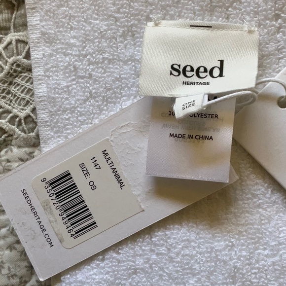 Seed, neck scarf, NWT. Animal print. Polyester - Picture 8 of 12